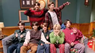 Jin, Suga, J-Hope, RM, Jimin, V y Jungkook, integrantes de BTS