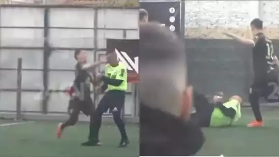 Video brutal: se calentó y le dio una patada en la cabeza al árbitro, lo desmayó
Video brutal: se calentó y le dio una patada en la cabeza al árbitro, lo desmayó