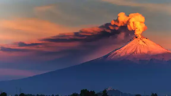 Así es como ha estado activo el volcán Popocatépetl este domingo 7 de enero Así es como ha estado activo el volcán Popocatépetl este domingo 7 de enero
