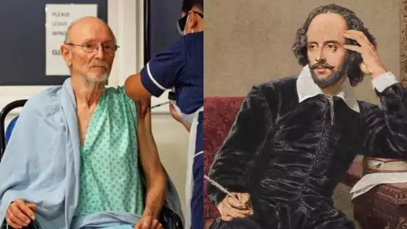 William Shakespeare, primer vacunado contra COVID-19 y William Shakespeare, escritor inglés William Shakespeare, primer vacunado contra COVID-19 y William Shakespeare, escritor inglés