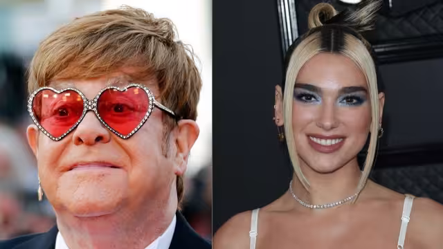 Dua Lipa conoce por primera vez a Elton John en persona y no oculta su emoción