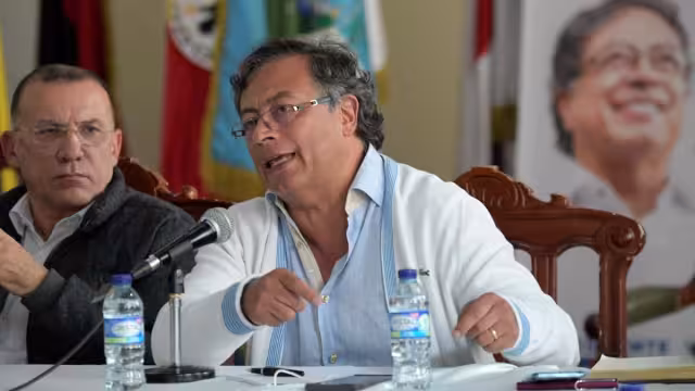 Gustavo Petro es uno de los candidatos favoritos a obtener la presidencia de Colombia