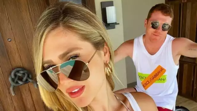 Saúl 'Canelo' Álvarez y Fernanda Gómez