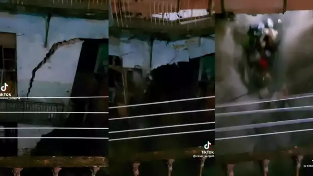 Los bomberos, Protección Civil y el ERUM rescataron a una persona que se quedó atrapada entre los escombros