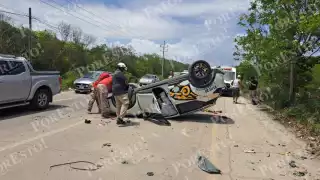 Debido a sus leves lesiones, el conductor no fue trasladado al hospital