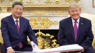 Xi Jinping, presidente de China y Donald Trump, presidente de Estados Unidos
