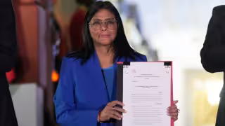 Delcy Rodríguez, presidenta encargada de Venezuela