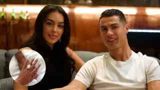 Cristiano Ronaldo y Georgina Rodríguez anuncian su compromiso con enorme anillo