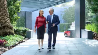 Claudia Sheinbaum Pardo, presidenta de México y José Medina Mora, presidente del Consejo Coordinador Empresarial (CCE)