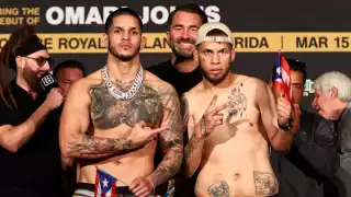 La pelea duró apenas un round.