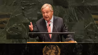 António Guterres, secretario general de la Organización de las Naciones Unidas