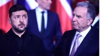 Volodímir Zelenski, presidente de Ucrania y Steve Witkoff, enviado especial de Estados Unidos para  negociar la paz en Ucrania