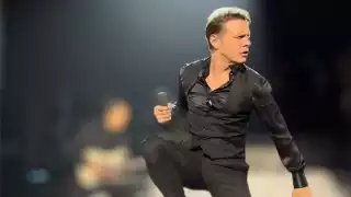 Luis Miguel durante su gira de conciertos en España