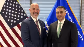 Terrance Cole, director de la Administración de Control de Drogas de Estados Unidos (DEA) y Omar García Harfuch, secretario de Seguridad y Protección Ciudadana