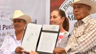 El evento formó parte de la gira presidencial por Sonora