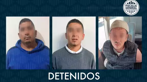 La Fiscalía mencionó que uno de los detenidos se entregó por cuenta propia. Foto: FGE Querétaro