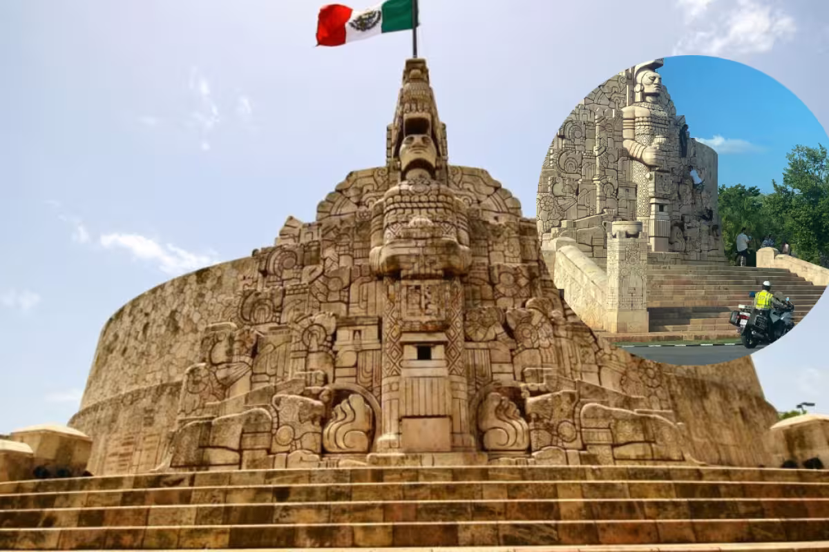 Turistas escalan Monumento a la Patria en Paseo de Montejo en Mérida ...