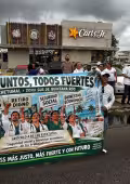 Manifestación de profesionales de salud en Chetumal.
