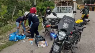 Al llegar, el socorrista lo valoró y solicitó respaldo de una unidad de emergencia
