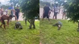 El hombre fue golpeado antes de ser entregado a la policía de Cancún