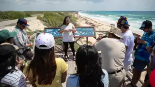 En Cozumel se tomaron varias medidas, como instalación de cámaras, una estación meteorológica y de ciencia ciudadana en los miradores