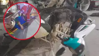 El responsable que conducía la cuatrimoto se dio a la fuga