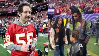 Una hora antes de que arranque el evento llegó la cantante del momento, Taylor Swift