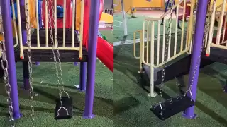 ¿Fantasmas? Captan a un columpio moviéndose solo en un parque de Telchac Pueblo: VIDEO