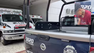 El joven fue trasladado hasta el Hospital General.