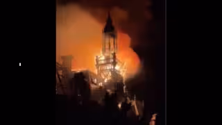 Protestas en Francia: incendio destruye Ayuntamiento de Limoges y provoca derrumbe del techo