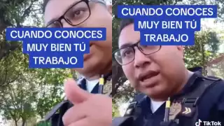 Usuarios aclamaron la forma de actuar del policía de la CDMX