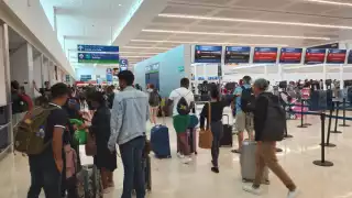 Al momento no se han reportado cancelaciones de los vuelos