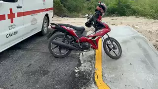 Piedras sobre el pavimento provocaron el accidente