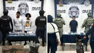 Los detenidos son originarios de Tabasco y Chiapas