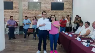 Realizó un pequeño discurso para agradecer a la audiencia
