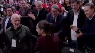 ¿Quiénes acompañaron a Claudia Sheinbaum a su registro?