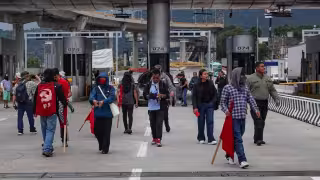CNTE prevé movilización en la caseta de Tlalpan este lunes 15 de junio
