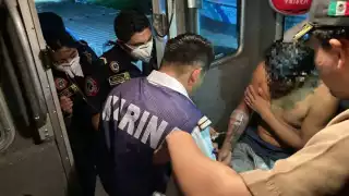 El pescador fue rescatado y trasladado de emergencia a un hospital