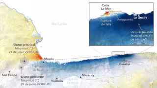 NASA revela desplazamiento de hasta 60 centímetros tras los terremotos en Venezuela
