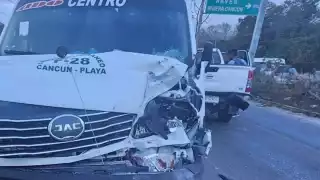 Ocurrió la tarde de ayer, sobre la Carretera Federal 307 bajando del puente