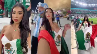 Jenny Martínez cautivó a los extranjeros con su belleza en el Mundial de Qatar 2022
