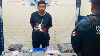 El hombre fue puesto a disposición de la FGE por el delito de robo