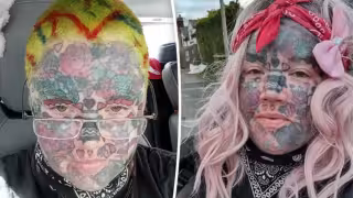 Tener tatuada la cara no la ayuda a conseguir trabajo. Foto: Especial