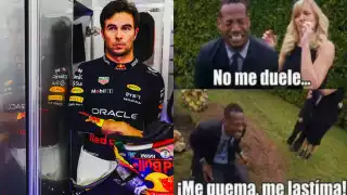 Los mejores memes de Checo Pérez tras choque en el Gran Premio de México
