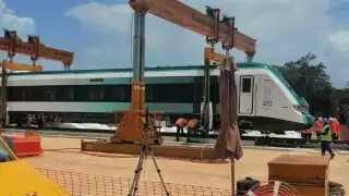 En redes circulan las fotografías del primer vagón del Tren Maya en Cancún