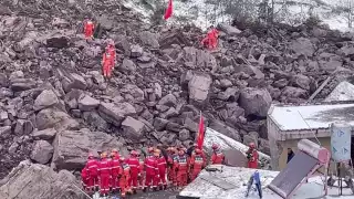 Un derrumbe en la provincia china de Yunnan dejó 47 personas sepultadas