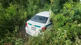 El taxista fue trasladado al Hospital General de Cancún