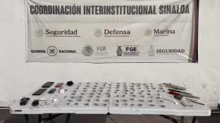 Aseguran armas, droga y explosivos en el Penal de Aguaruto tras operativo conjunto en Culiacán