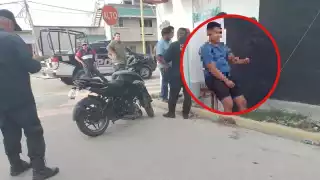 El joven no requirió traslado al hospital y fue atendido en el lugar del accidente