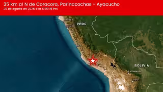 Sismo de magnitud 7.2 sacude Perú; epicentro se localizó en Ayacucho